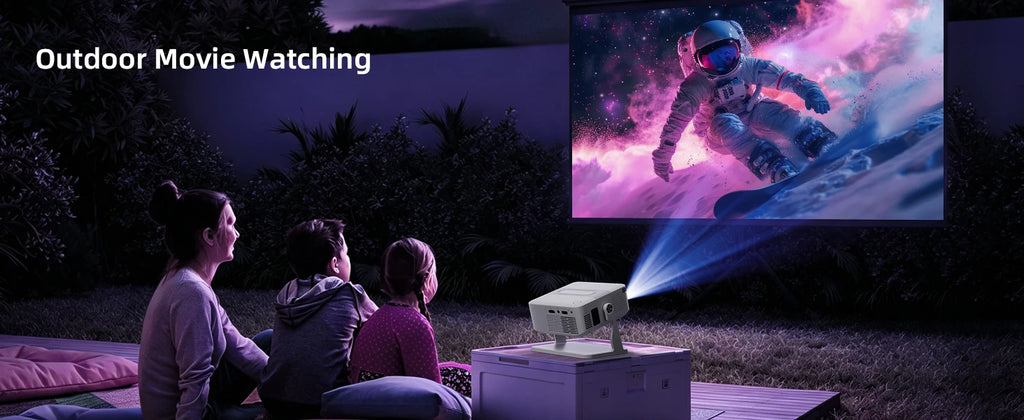 Proyector Xnano HA109 4K Android 11 Wifi6 Dual 200ANSI Allwinner H723 BT5.0 720P 1280*720P Cine en Casa Proyector para Exteriores