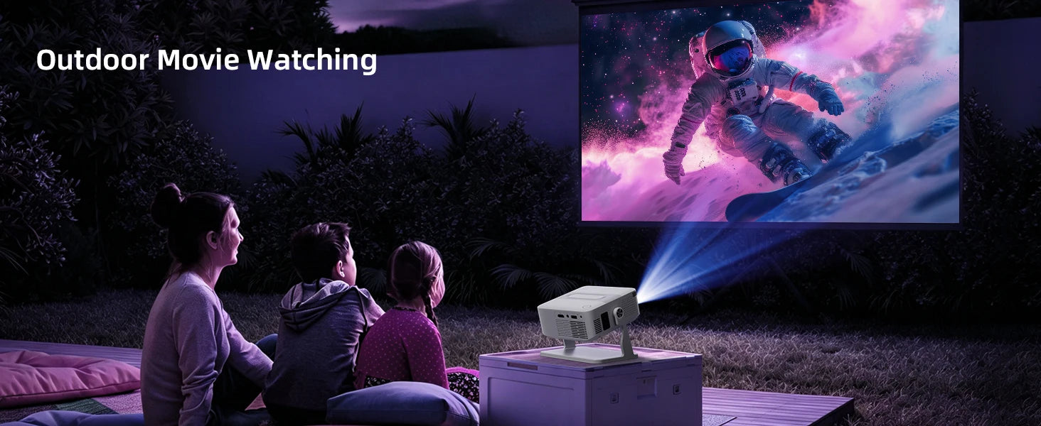 Proyector Xnano HA109 4K Android 11 Wifi6 Dual 200ANSI Allwinner H723 BT5.0 720P 1280*720P Cine en Casa Proyector para Exteriores