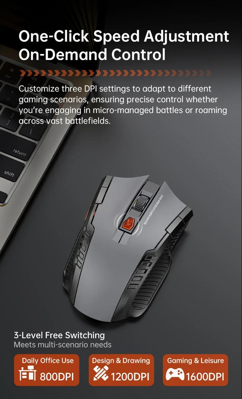 Ratón Inalámbrico Lenovo Modo Dual Bluetooth 2.4GHz Recargable
