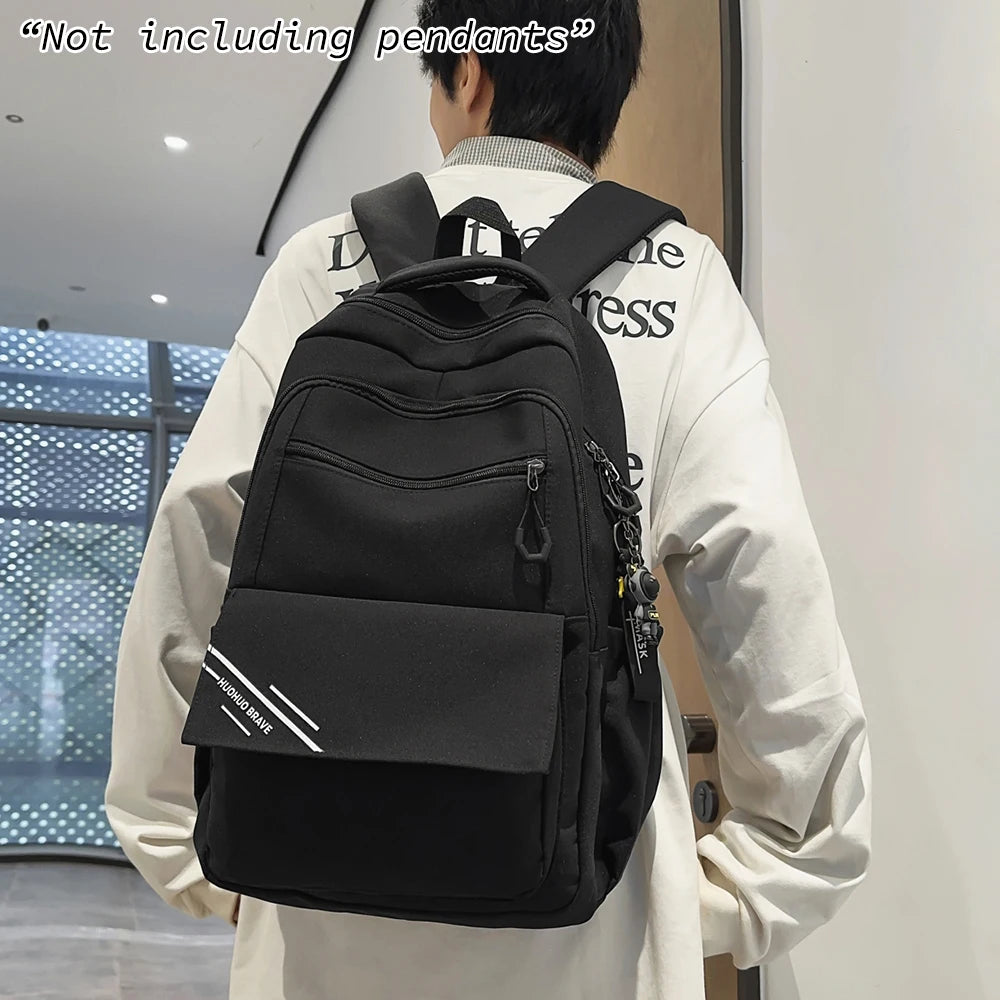Mochila de Nailon Gran Capacidad con Bolsillo Oculto para Escuela y Viajes