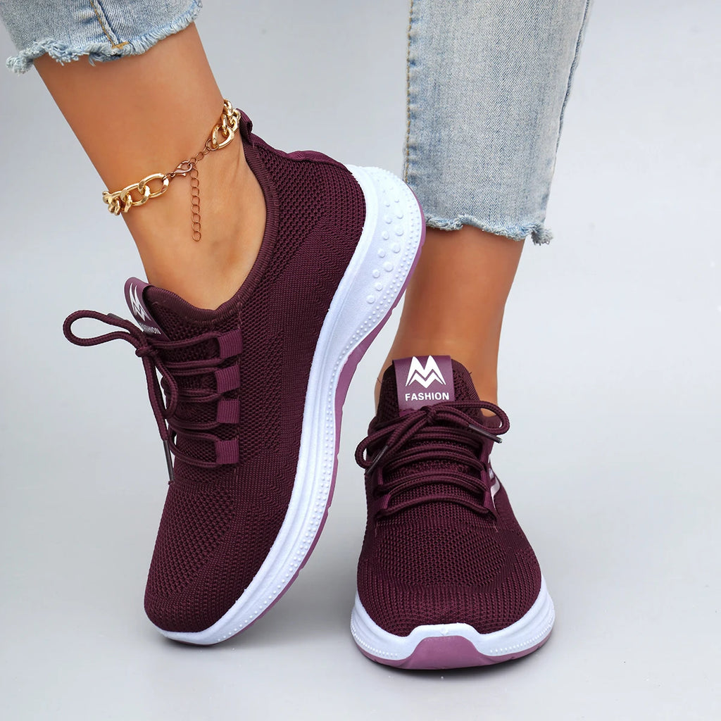 Zapatillas de malla transpirable de verano para mujer