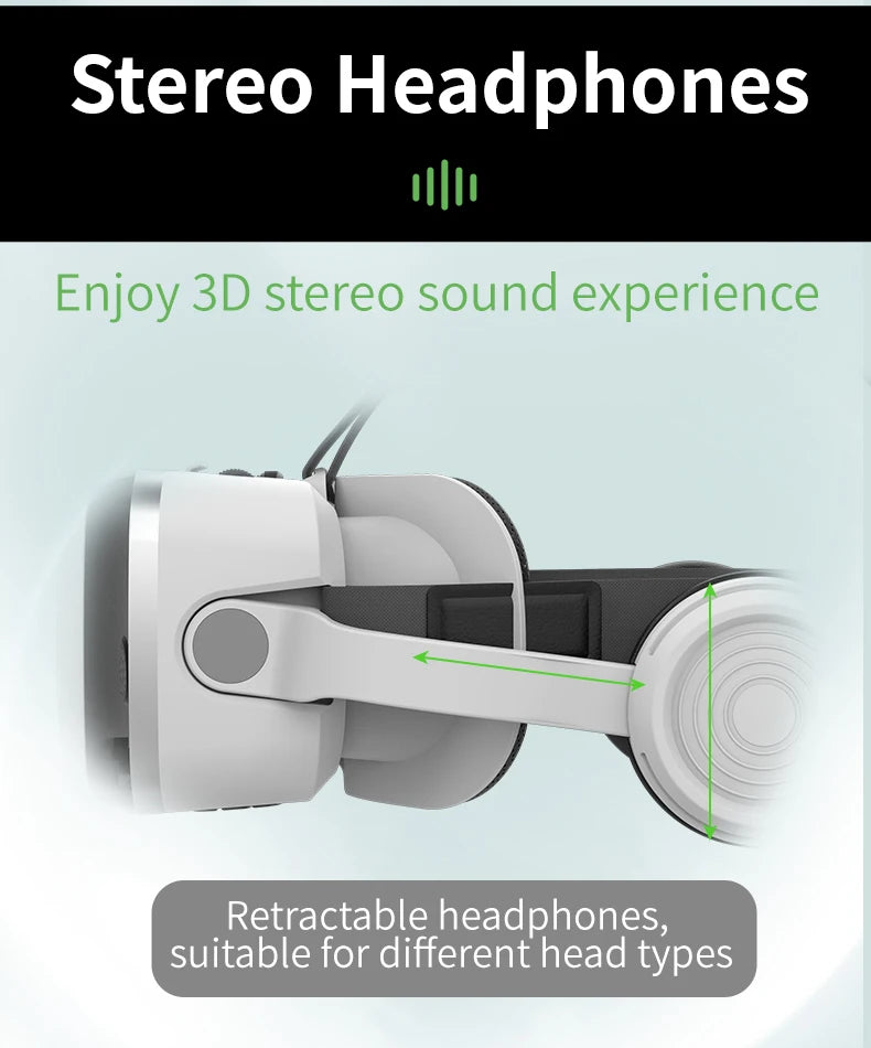 Gafas de realidad Virtual VR, dispositivos de auriculares 3D, lentes para casco Viar, inteligentes para teléfonos inteligentes, auriculares para teléfono móvil Realidade