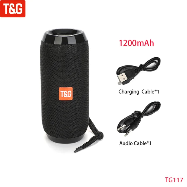 Altavoz inalámbrico portátil Caixa De Som Bluetooth caja De sonido De música Bluetooth para Subwoofer Radio FM Bocina acústica manos libres Hifi