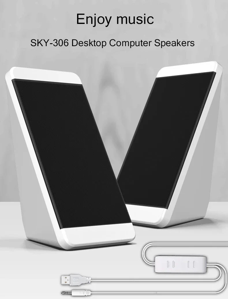 Altavoz De ordenador, caja De sonido para PC, música para ordenador portátil, Caixa De Som, sistema De Audio estéreo USB portátil, deflector acústico, Baffe alto