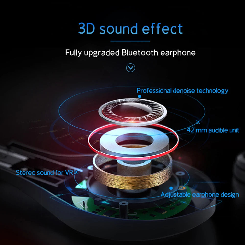 Gafas de realidad Virtual VR, auriculares 3D, dispositivos Bluetooth, casco para teléfono inteligente, lentes, auriculares Viar para teléfono inteligente, móvil