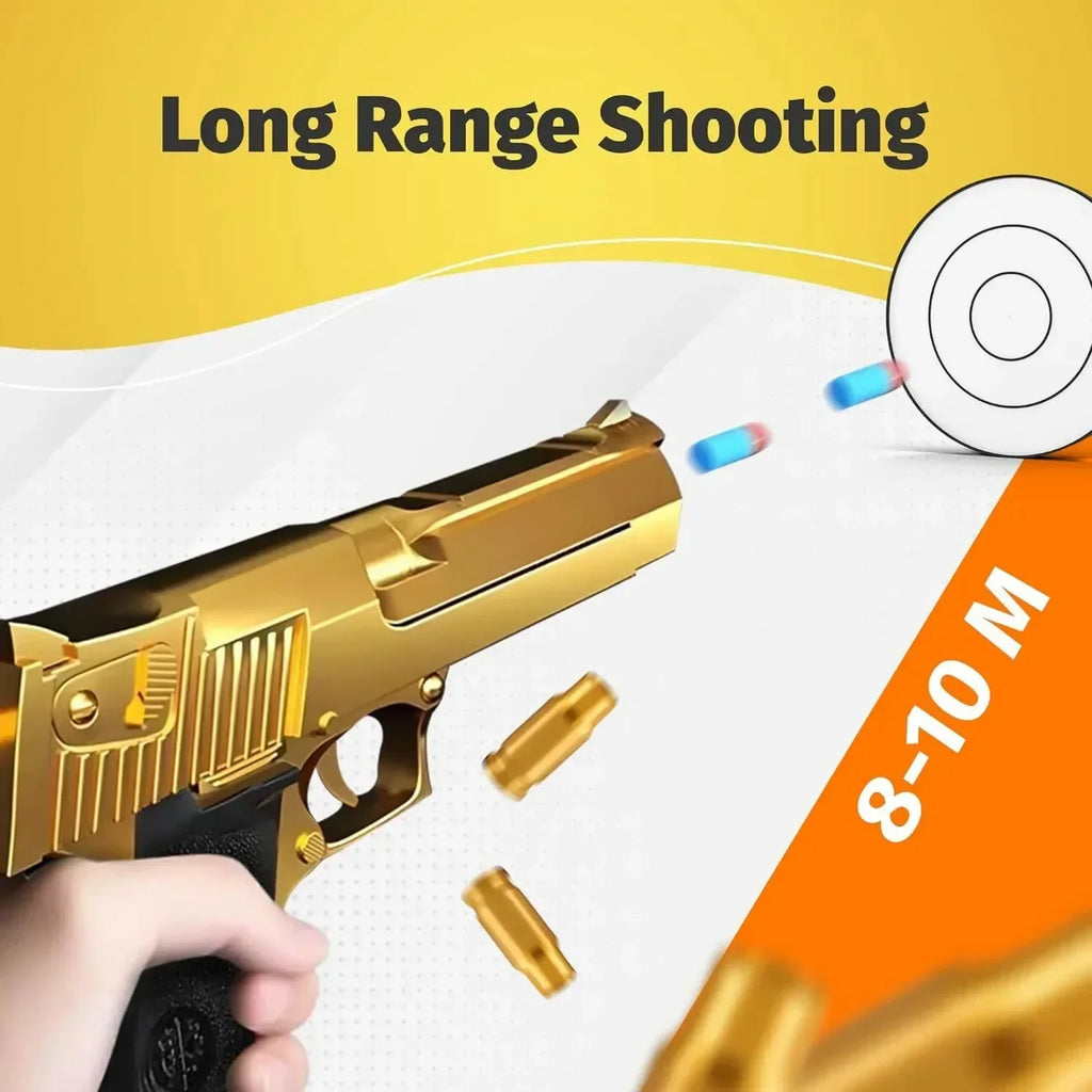 BB-pistola de juguete educativo para niños y adultos, juguete de expulsión de concha, bala suave de espuma, pistola Airsoft, regalo de cumpleaños