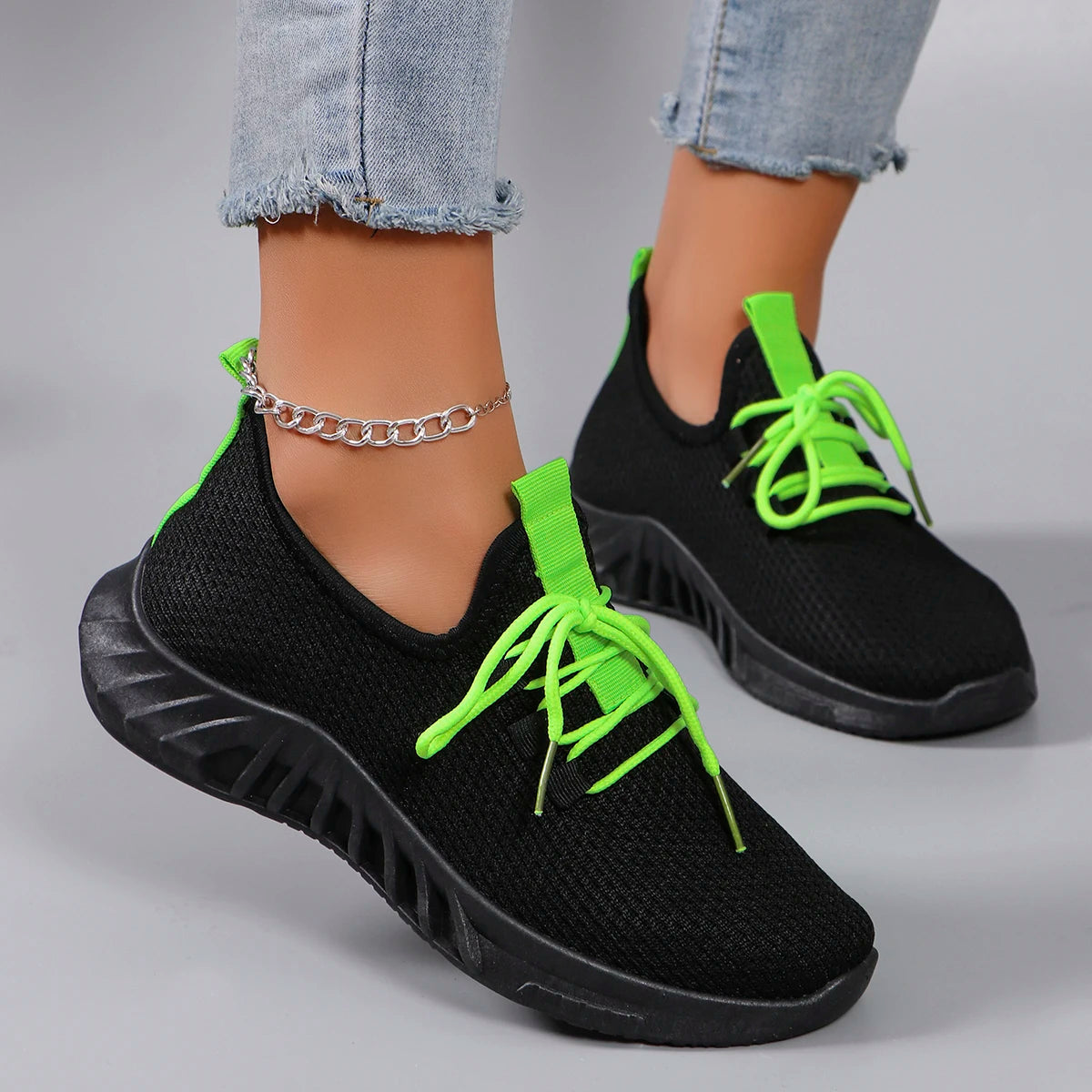 Zapatillas deportivas de malla transpirable para mujer