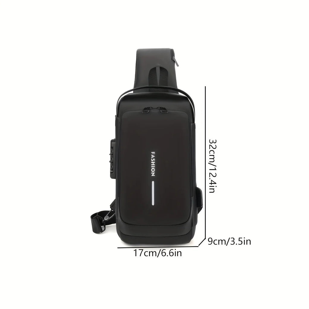 Bolso de Pecho Antirrobo con Cerradura para Hombre