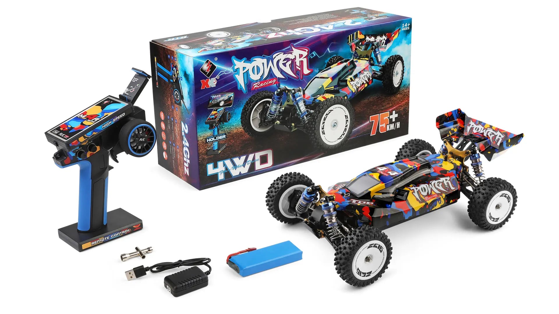 WLtoys 1/12 Autos RC 124017 124007 124016 124020 2.4G de Alta Velocidad   Coche de Carreras a Control Remoto sin Escobillas 4WD 75km/h, Juguete para Niños, Regalo