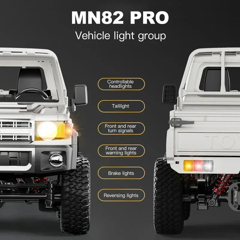 MN82 MN82S Toyota Rc 4x4 Rc CAR 2,4g 1/12 escala completa todoterreno Control remoto coche trepador de control remoto coche de juguete para regalo