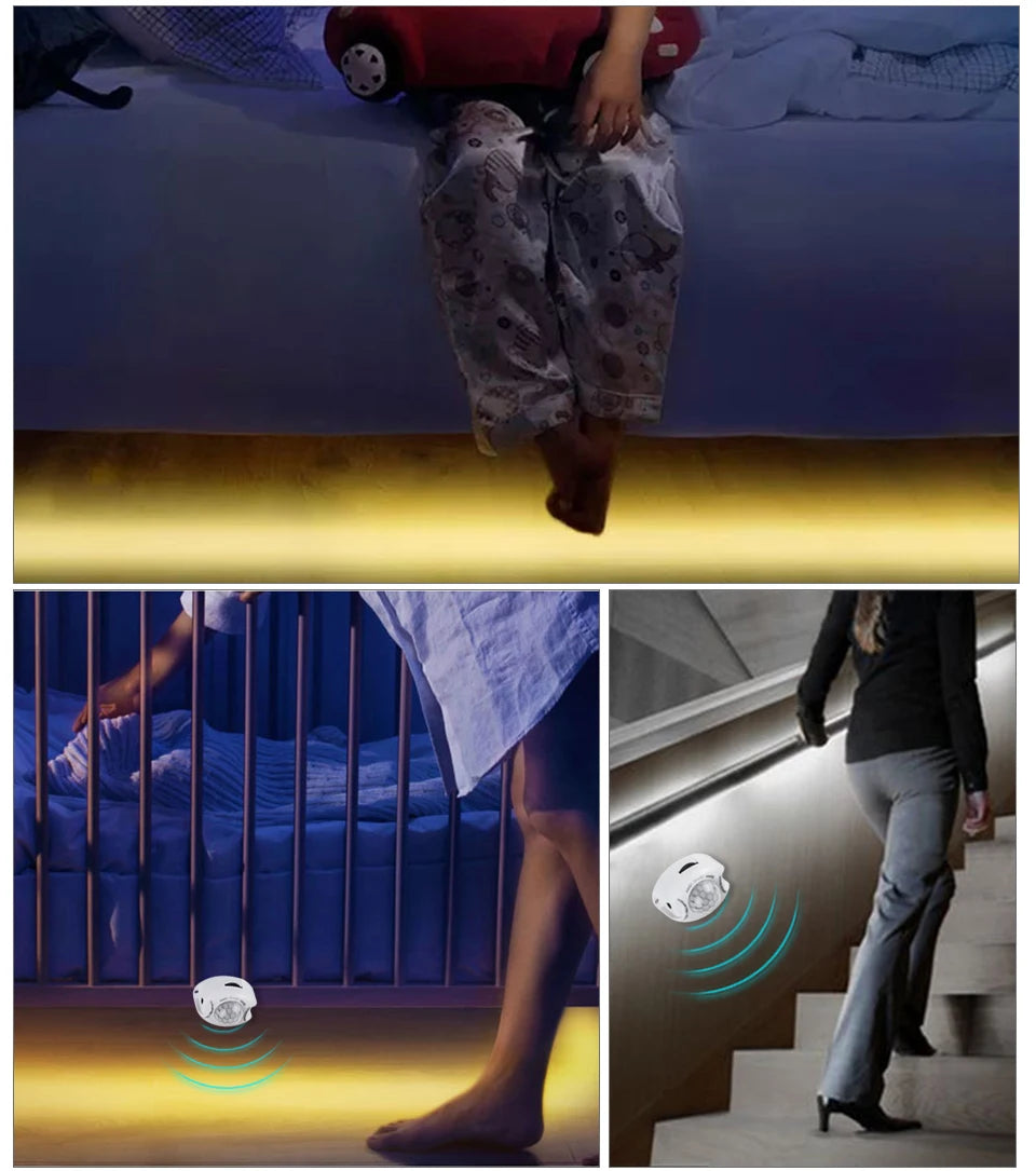 Tira LED con Sensor de Movimiento PIR para Armario