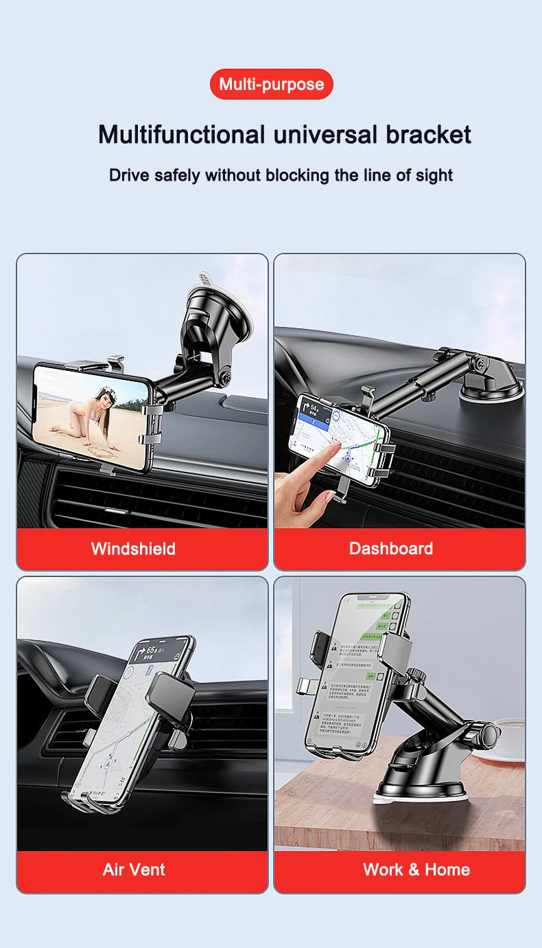 Soporte Universal para Celular en Auto 360° con Ventosa