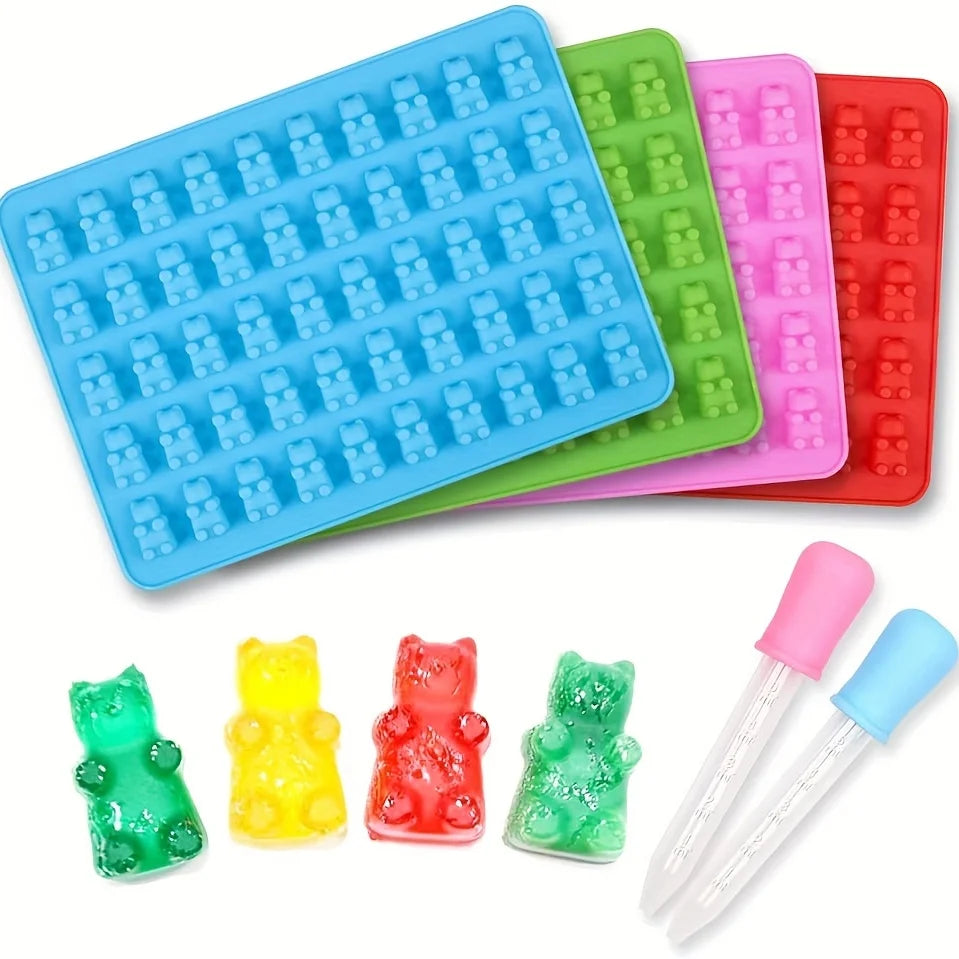 Moldes de Silicona para Dulces y Chocolate x4