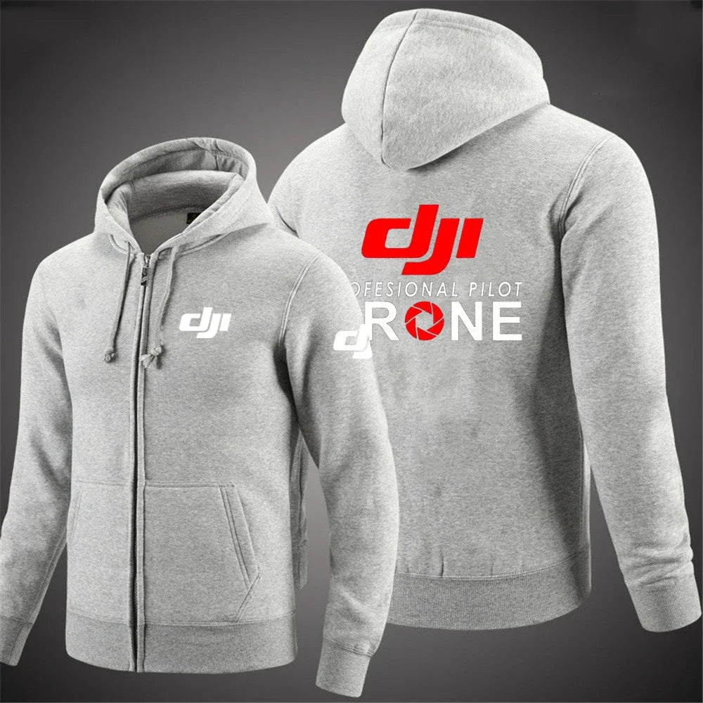 Sudadera con Capucha DJI Pilot para Hombre, Color Sólido