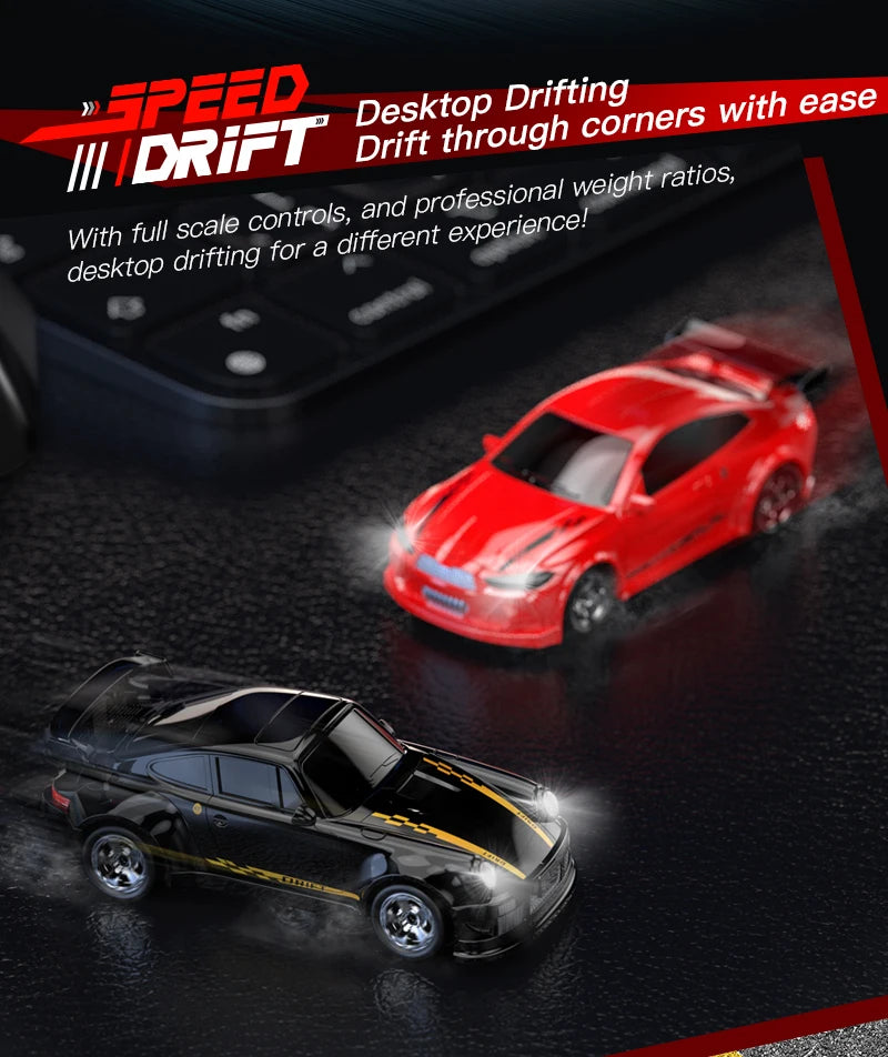 Auto de Drift RC 1:64 y 1:43 Control Remoto para Niños