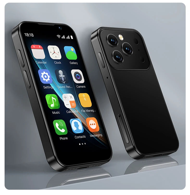 SOYES i17 Mini Smartphone pantalla de 3,0 "2GB RAM 16GB ROM Dual SIM en espera Cámara Dual Android 9,0 múltiples aplicaciones compatible con teléfono pequeño