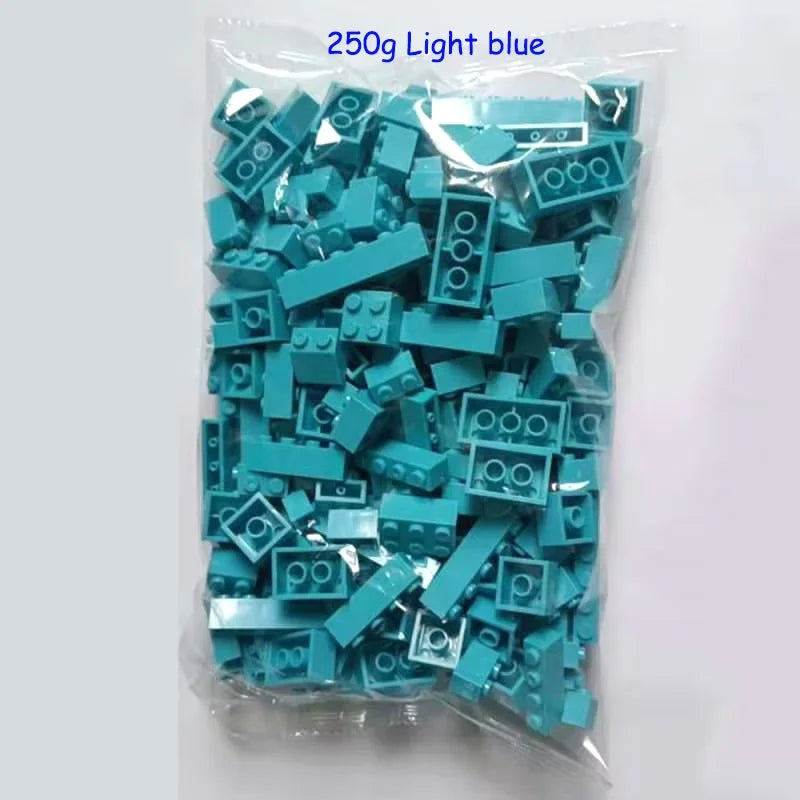 120/240 Uds. Juego de bloques de construcción a granel ciudad ladrillos clásicos montaje colorido DIY juguete creativo juguete educativo interactivo para niños