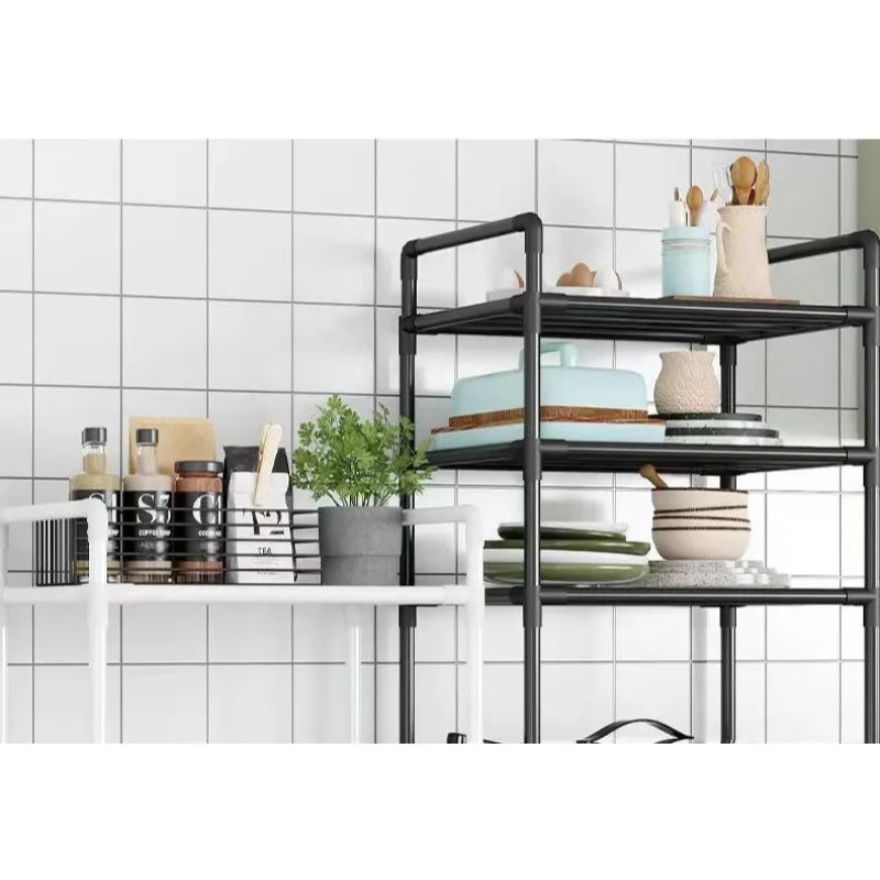Estante de almacenamiento giratorio multiusos para cocina, balcón y dormitorio