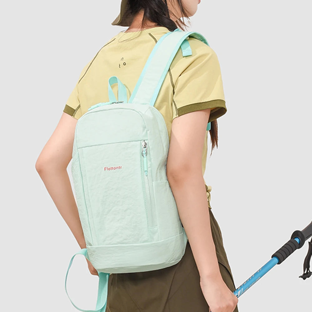 Mochila Pequeña de Nailon con Hebilla de Pecho para Exteriores