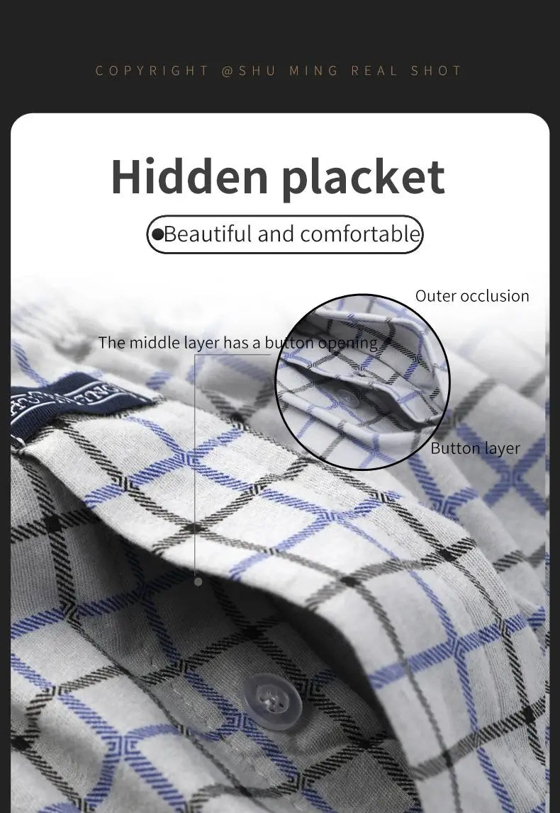 Pantalones Aro para hombre, ropa interior de celosía de algodón, pantalones cortos holgados de cintura alta para verano, finos y transpirables, calzoncillos con bolsa, M-3XL de talla grande