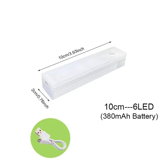 Luz Nocturna LED USB con Sensor para Gabinete