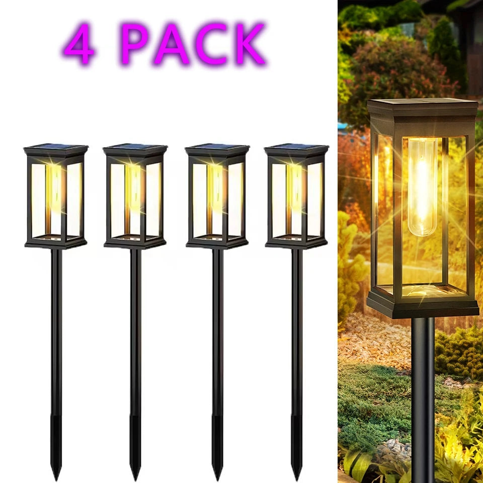 Luces Solares de Camino para Jardín Impermeables IP65, Pack de 1 a 6