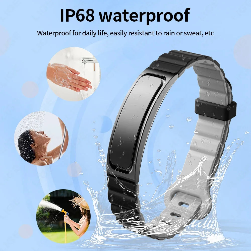 Pulsera inteligente con monitor cardíaco y seguimiento de sueño