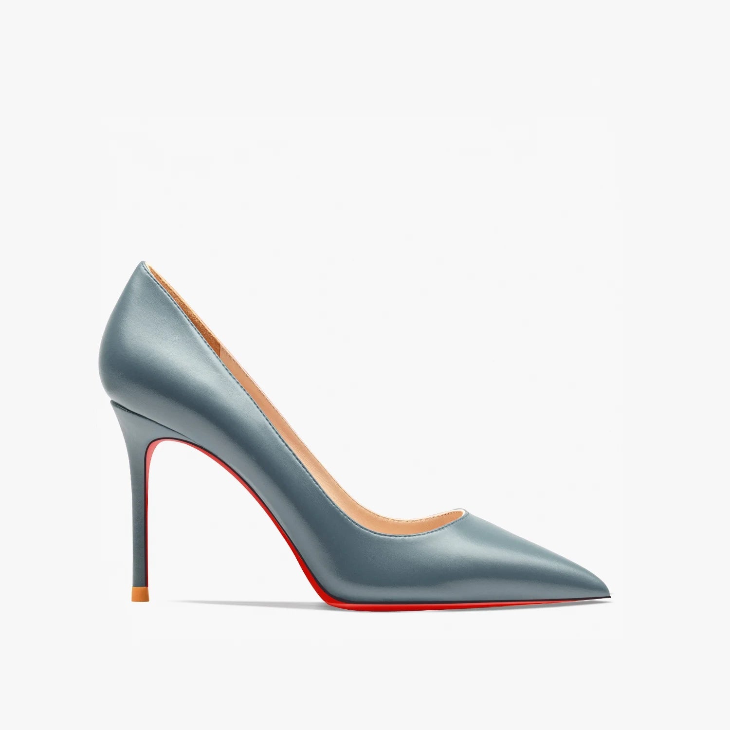 Zapatos de Tacón Alto de Punta Fina para Mujer – Cuero Mate