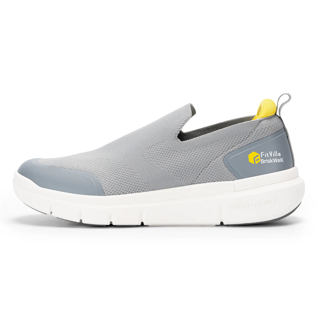 FitVille Zapatos para caminar para hombre, zapatos para fascitis plantar extraanchos, ligeros para pies hinchados, alivio ortopédico del dolor en el pie