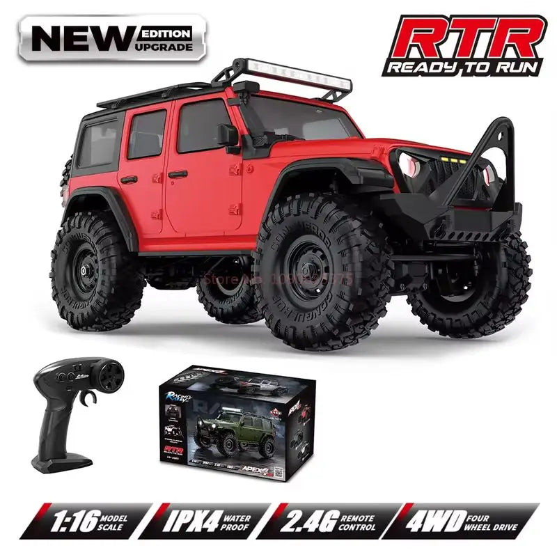 Coche RC 1:16 Monster Truck 4WD, Todoterreno Eléctrico, Regalos para Niños