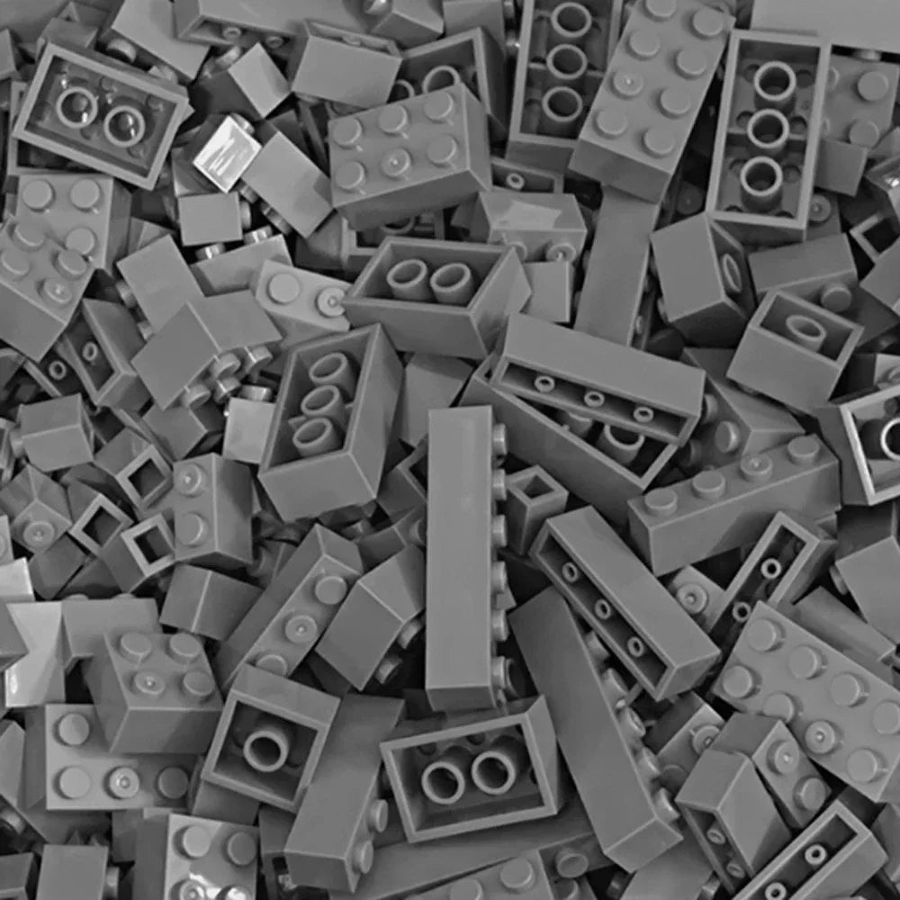 120/240 Uds. Juego de bloques de construcción a granel ciudad ladrillos clásicos montaje colorido DIY juguete creativo juguete educativo interactivo para niños