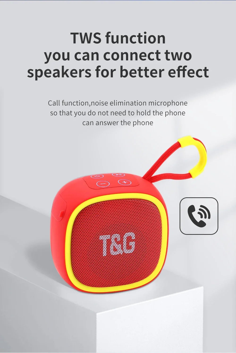 TG659 Mini altavoz inalámbrico potente Bluetooth TWS Bluetooth 5,3 caja de sonido altavoz HIFI soporte tarjeta TF Radio