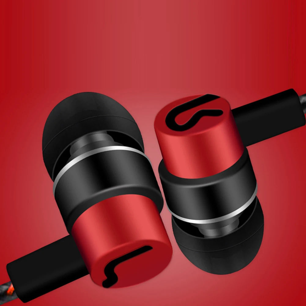 Experimente graves potentes con auriculares internos con cable, auriculares estéreo de 3,5 mm para dispositivos móviles, diseño con aislamiento de ruido