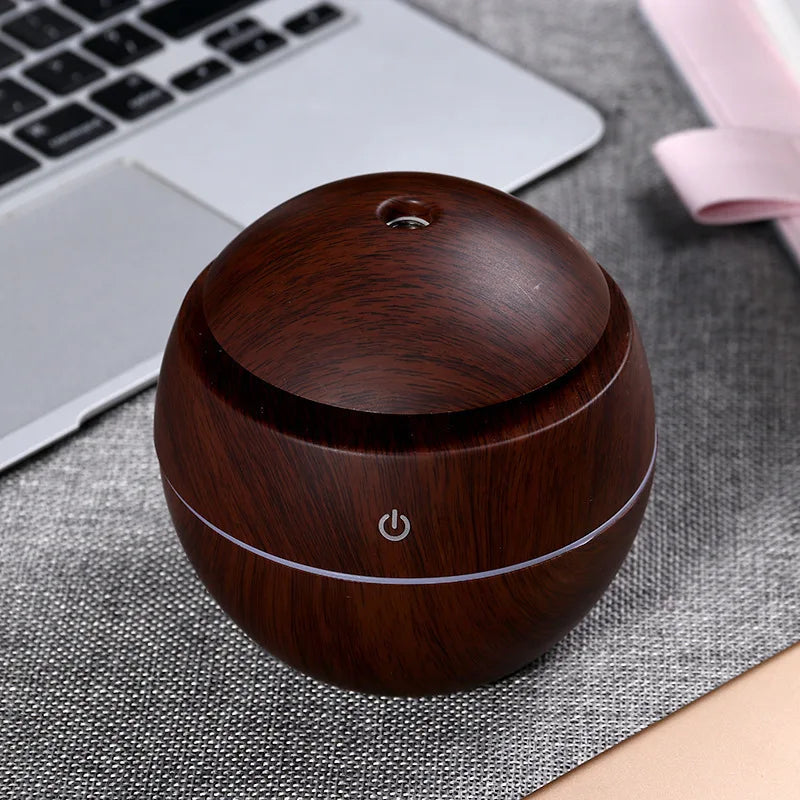 Humidificador USB con luz nocturna tricolor forma de seta
