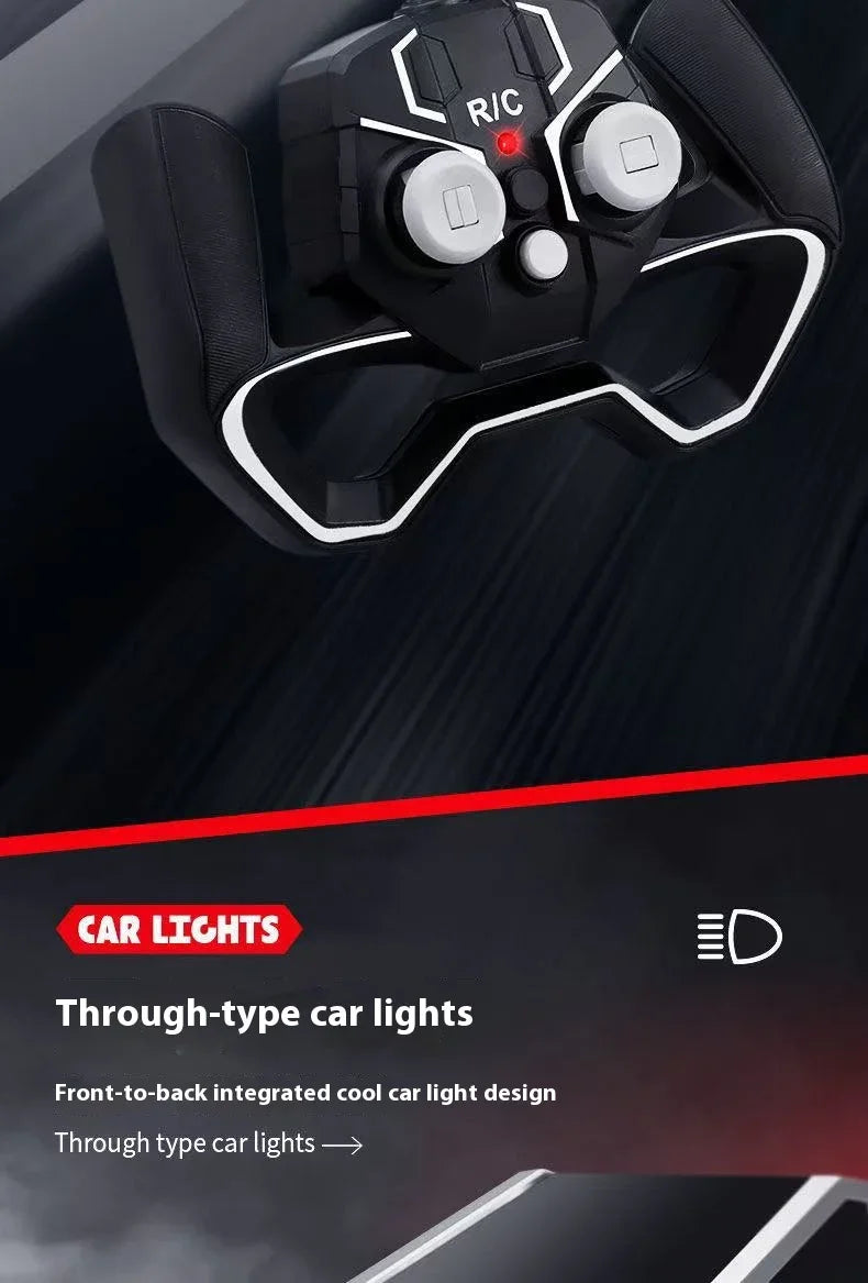 Camión RC Escala 1:24 con Luces LED 4WD Control Remoto 27MHz