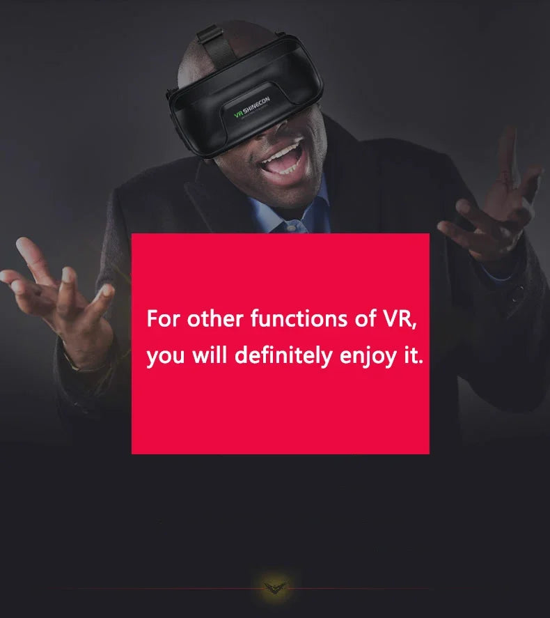 Shinecon VR gafas Viar auriculares de realidad Virtual dispositivos 3D casco gafas lentes para teléfono inteligente juego visor móvil
