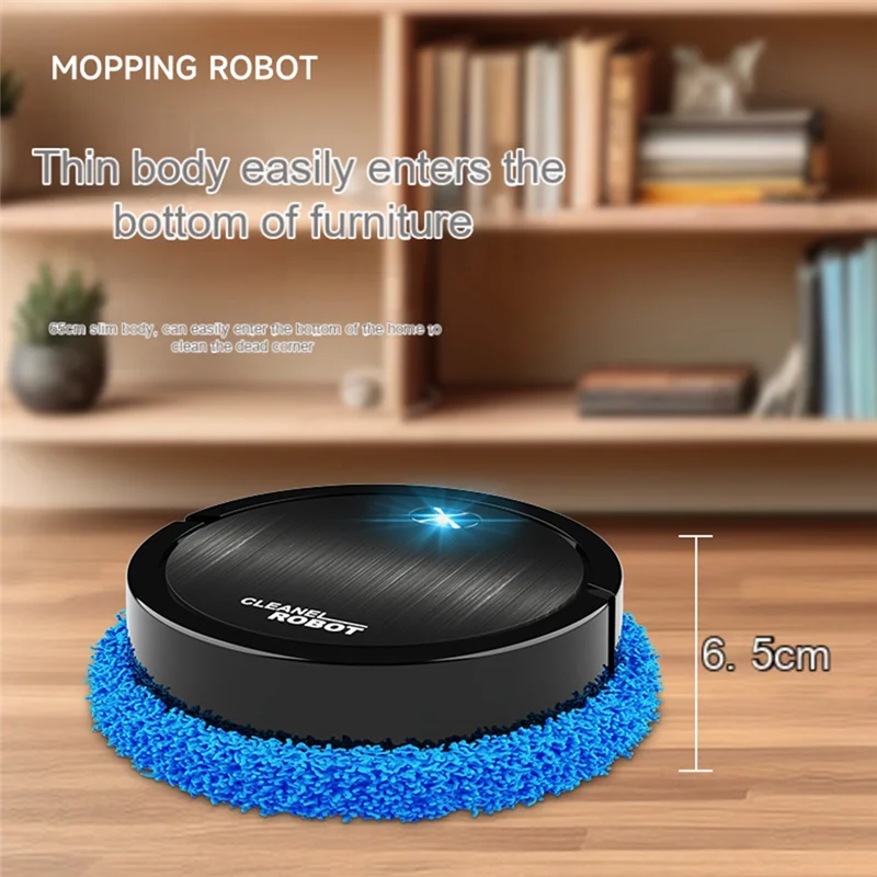 Robot de Fregado Inteligente para el Hogar, Limpieza Seca y Húmeda, Recargable