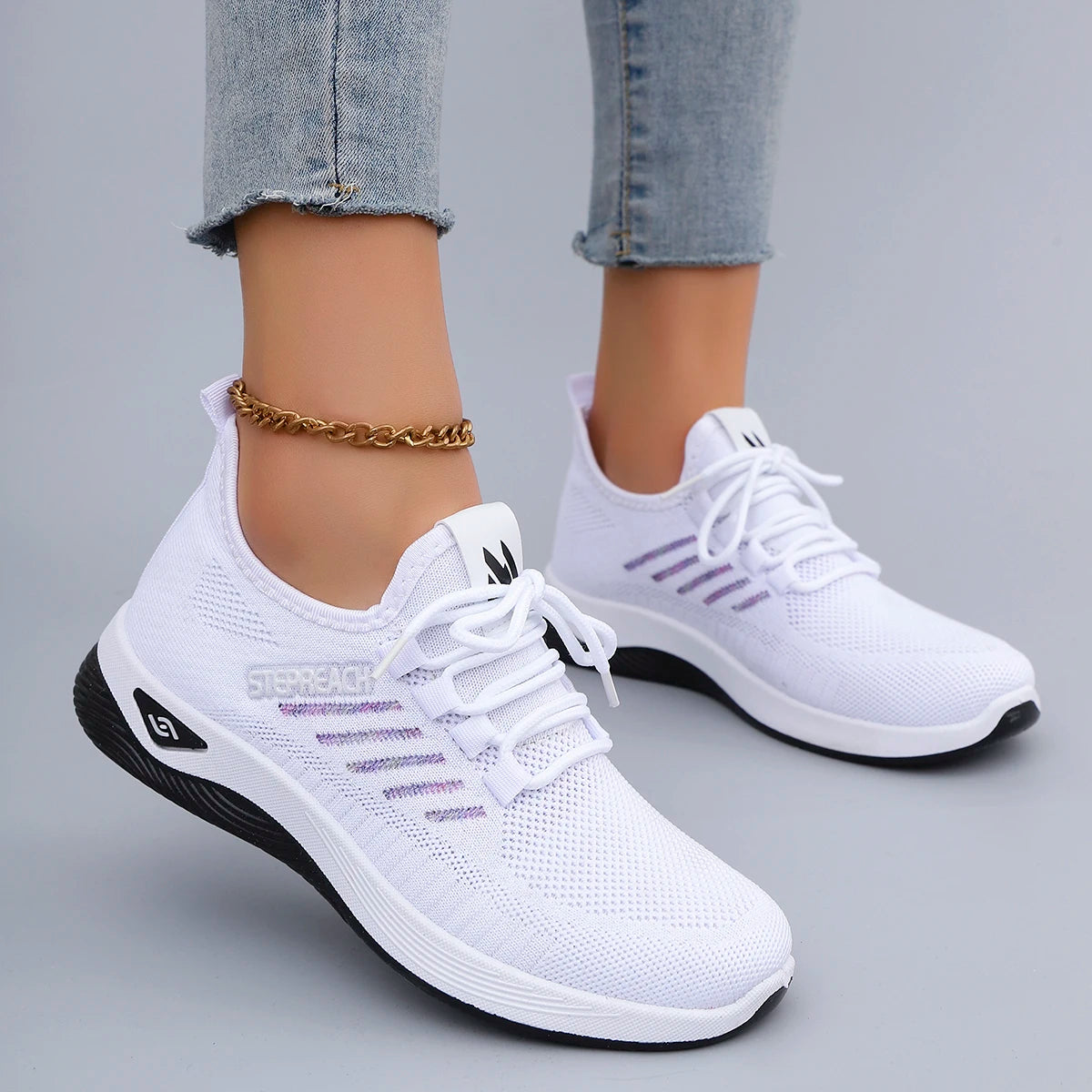 Zapatillas Deportivas Informales para Mujer con Cordones