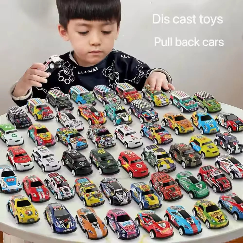 Set de Autos de Carrera Miniatura de Aleación para Niños