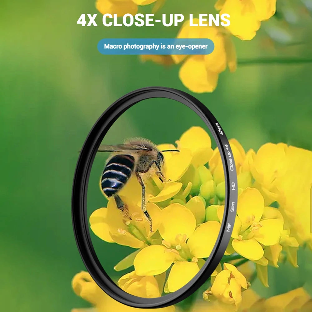 Filtro Polarizador CPL 52MM con Clip para Teléfono Móvil