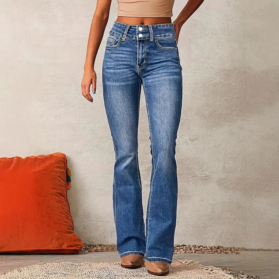 Pantalones de Mezclilla Elástica para Mujer