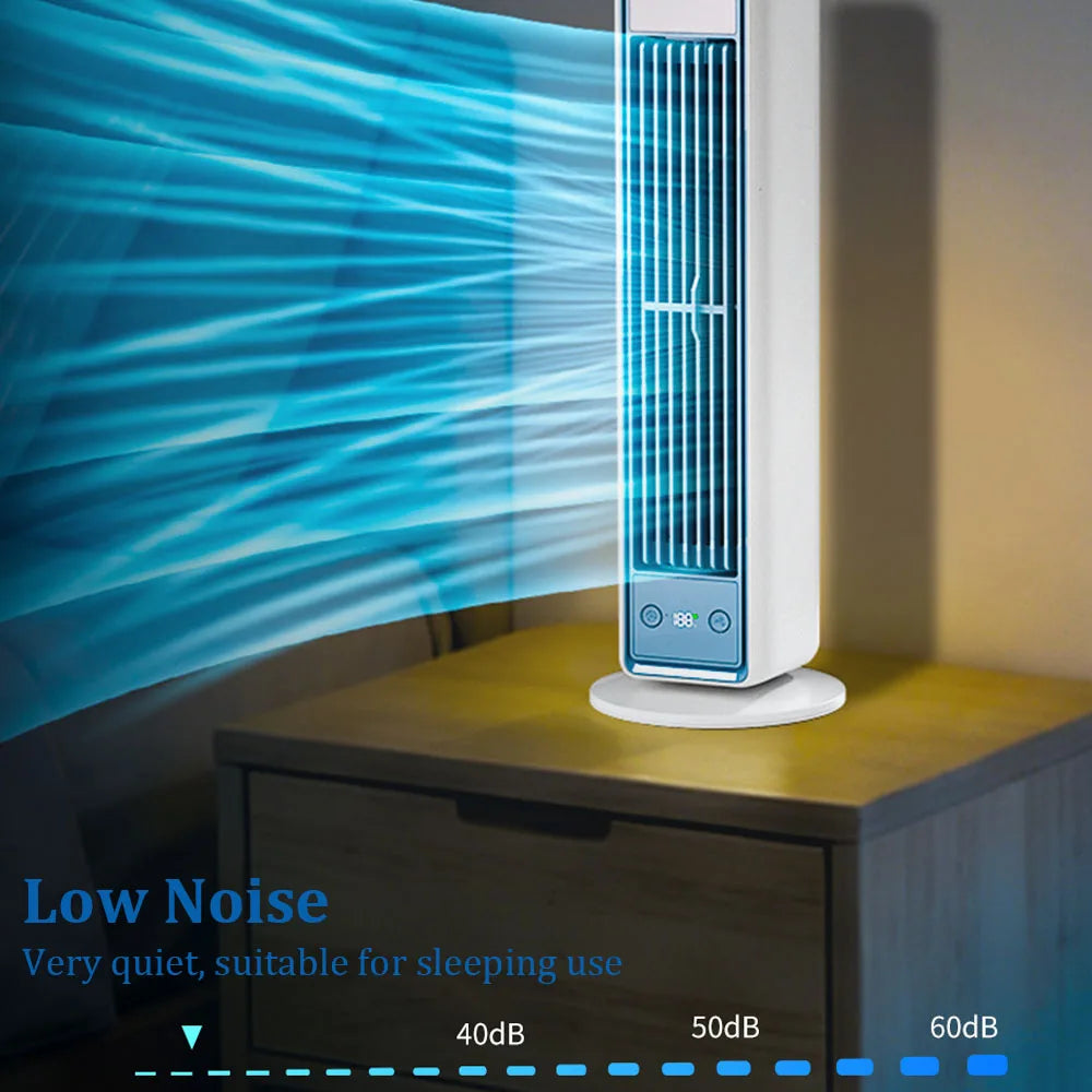 Ventilador de Torre Portátil con Batería 3600mAh y 100 Velocidades