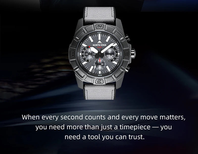 NORTH EDGE BLAZE Reloj de Cuarzo Solar Militar