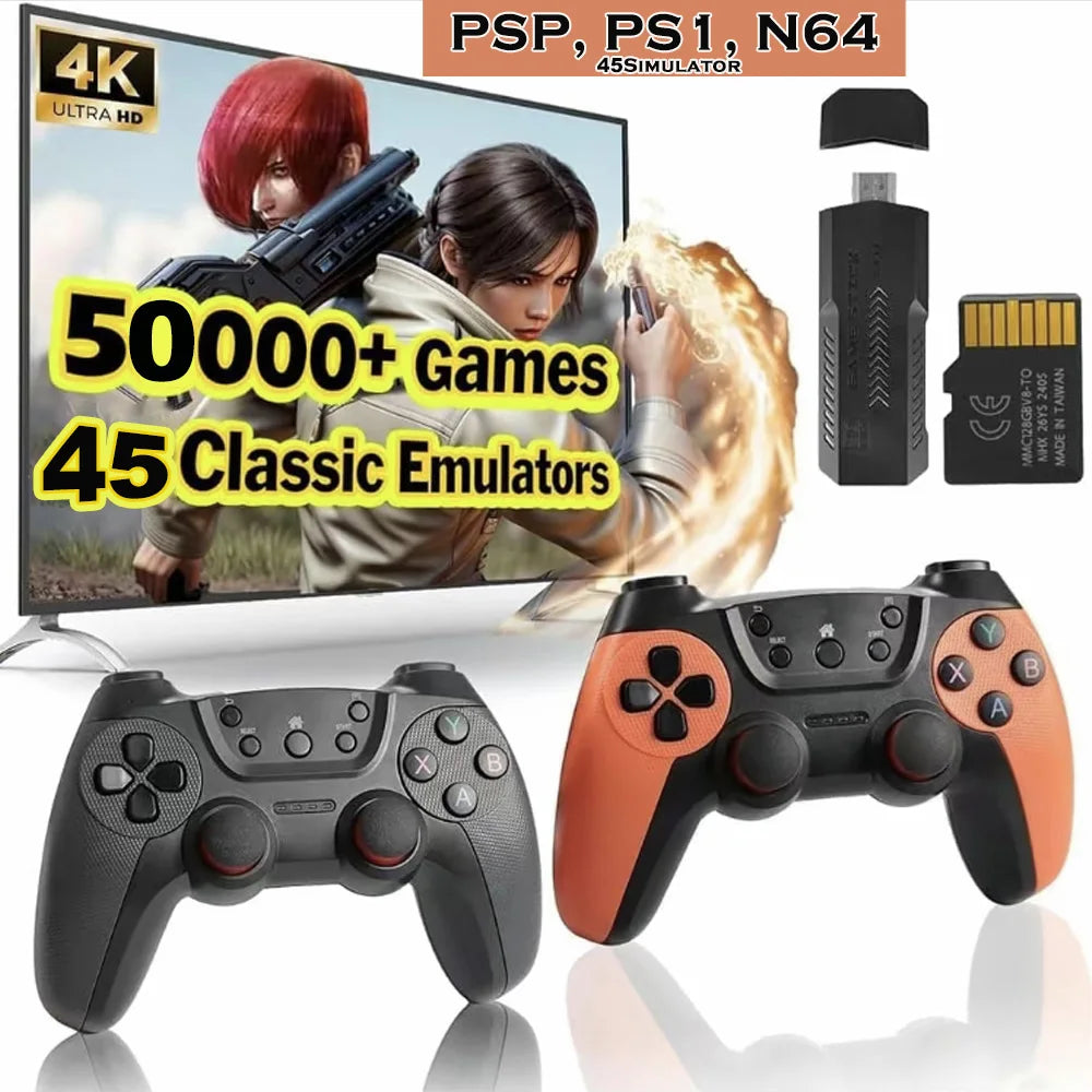 Consola de Juegos Retro X2PRO/X2 Ultra con Salida 4K, Joystick de Juego Arcade 3D Inalámbrico Multijugador para PSP PS1 GBA