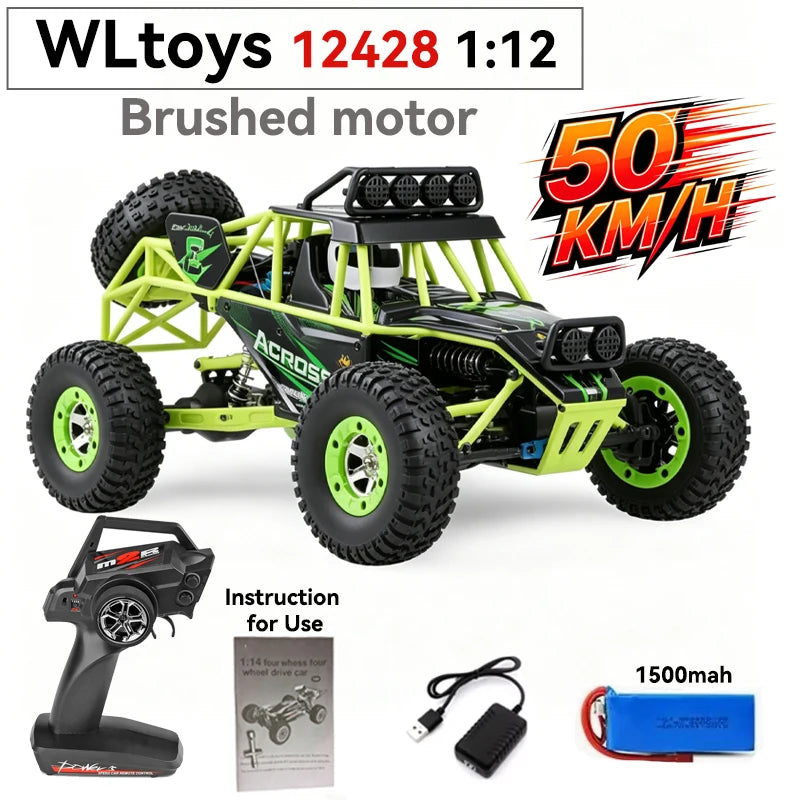 Coche Teledirigido WLtoys Todoterreno 4WD 2.4G hasta 75 km/h