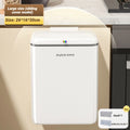 Cubo de basura de pared Joybos 12L con tapa deslizante para baño y cocina