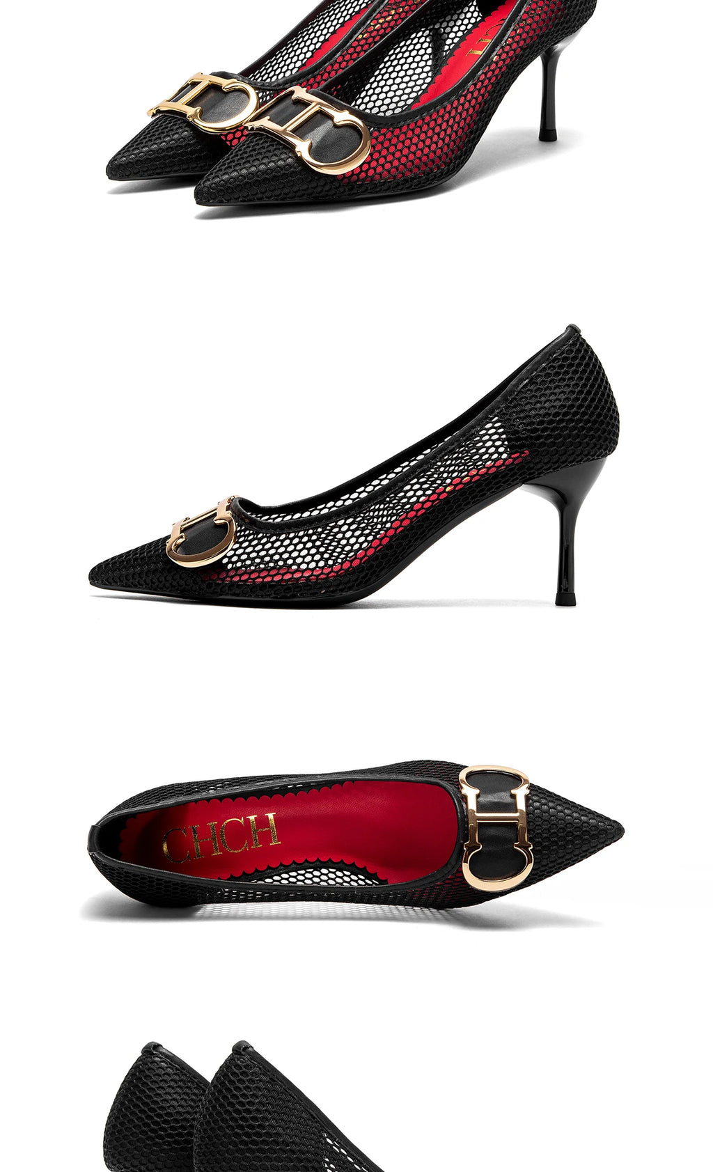Zapatos de Tacón Alto para Mujer con Punta Estilizada 7 cm