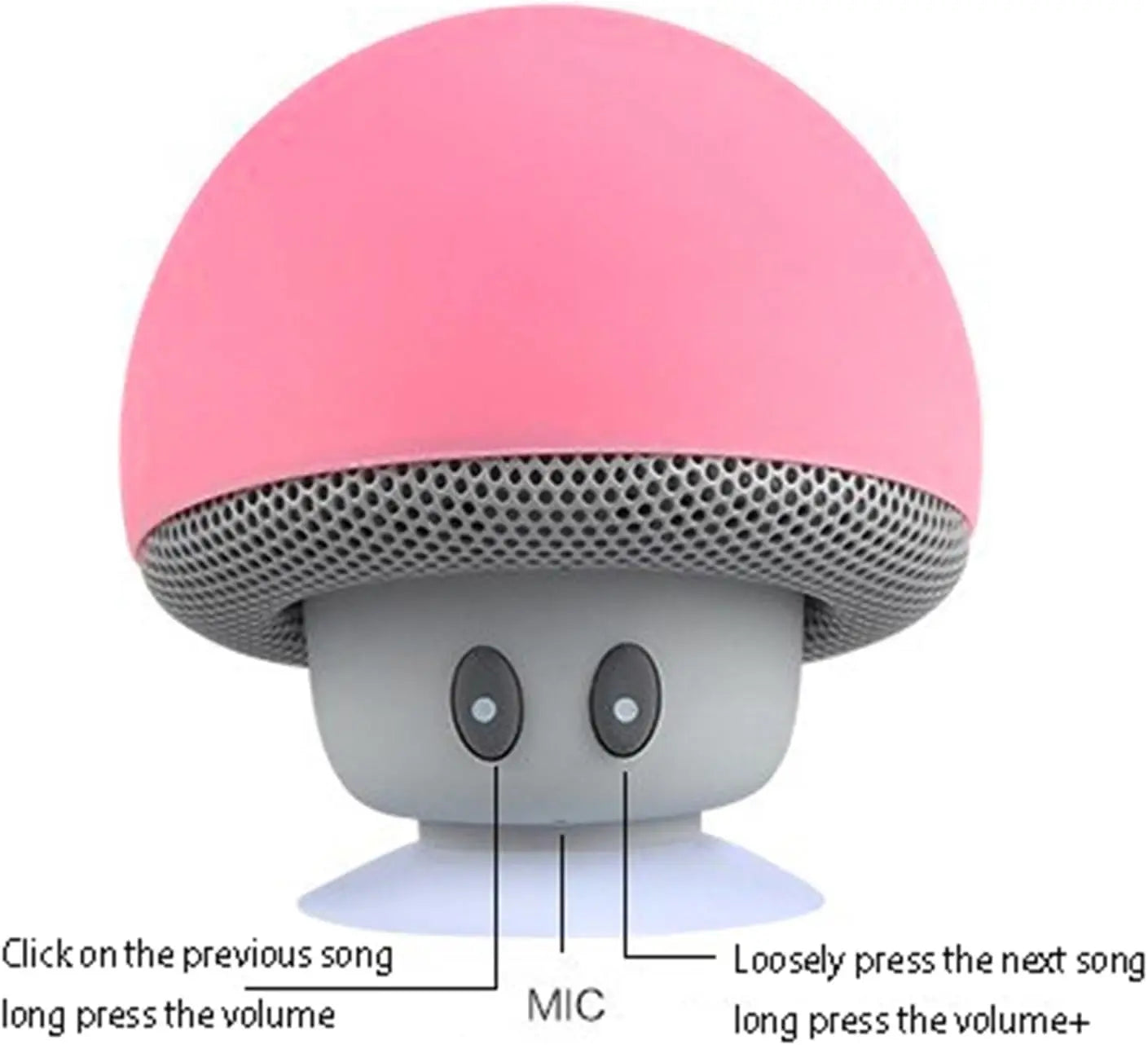 Altavoz Bluetooth Portátil con Ventosa y Subwoofer