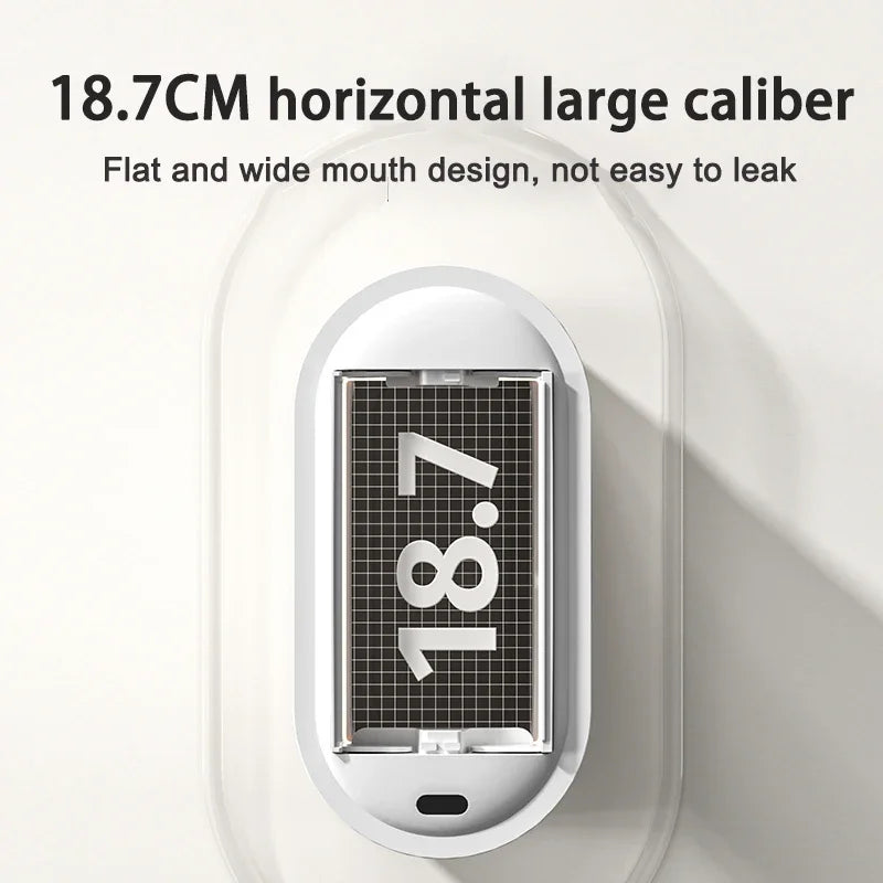 Cubo de basura con Sensor con tapa, cubo de basura de adsorción de ensacado automático bidireccional de 9L, cubo de basura de montaje en pared con hendidura estrecha para el hogar y la cocina