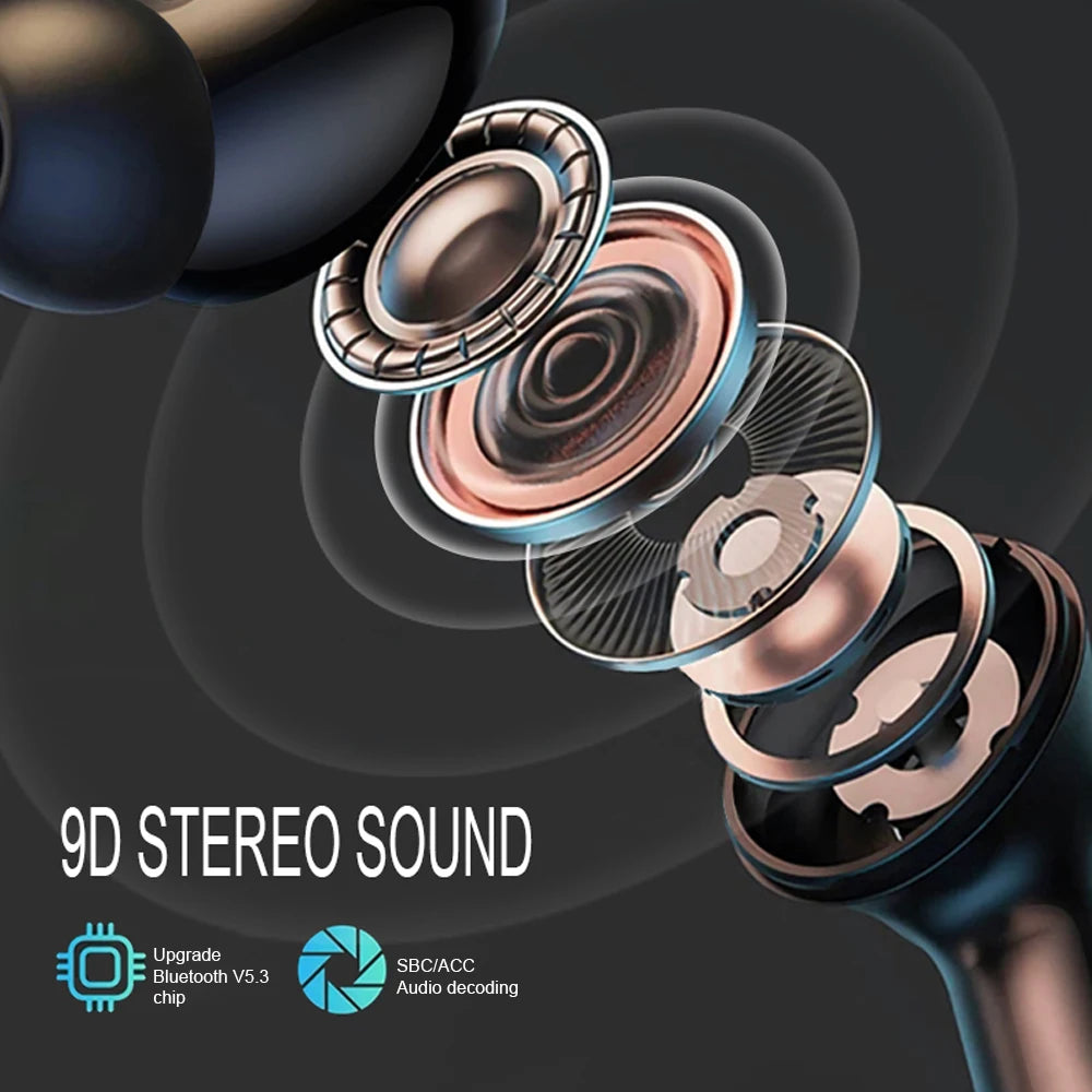 MONSTER Tws auriculares inalámbricos Bluetooth auriculares con sonido estéreo HD caja de carga pantalla táctil LCD auriculares intrauditivos deportivos